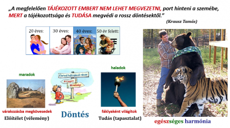 Te mit csinálsz a döntéseidnél? Mások véleményét fogadod el ellenőrizetlenül és, így pénzt vesznek el Tőled, vagy a tudásodat fejleszted addig, hogy tudj józanul mérlegelni, dönteni?